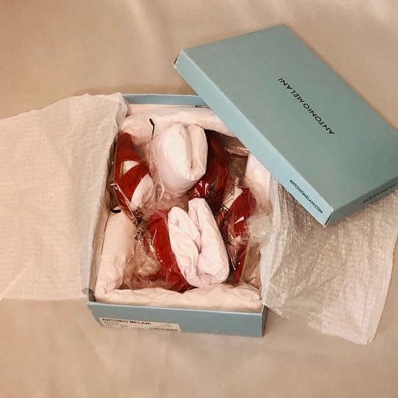 Antonio Melani Candy Red Sandals. RUN SMALL. - Picture 6 of 6